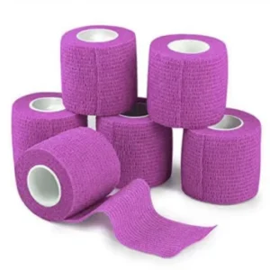 Non Woven Colored Self Adhesive Elastic Bandage Far Infrared Disinfecting Medical Grade Latex Glue 5cm*4.5m Veterinary Class I