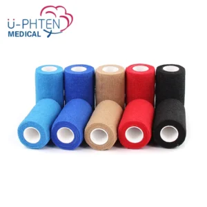 Non Woven Easy Tear Self Adhesive Vet Wrap Cohesive Elastic Bandage