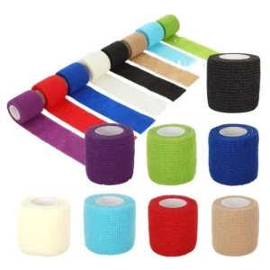 Non-Woven Elastic Cohesive Bandage Tapes Breathable Fitness Safety Bulk Supply