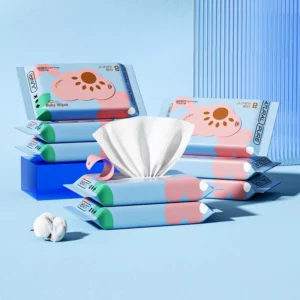 Non Woven Fabric 99% Pure 65g Thickened 10/20/80 Sheets Baby Wet Wipes for Baby Hand & Mouth Care