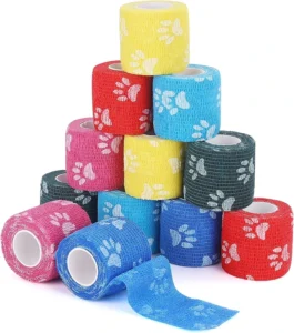 Non Woven Fabric Latex Animal Pet Vet Elastic Flexible Self Adhesive Cohesive Bandage