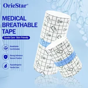 Non Woven Medical Tape Breathable Surgical Fixation Tape Roll for Sensitive Skin Waterproof Adhesive