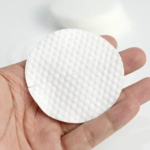 Non Woven Pad Round Shape Viscose Dot Toner Pad Dry Pad