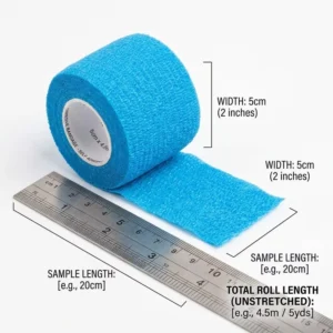 Non Woven Self Adhesive Cohesive Bandage Elastic Sports Tape Breathable Vet Wrap for Pet Animal Wrist Ankle Support Custom Logo