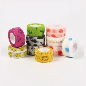 Non Woven Self Adhesive Elastic Bandage Finger Design Printed Pattern Bandage Creative Finger Wrap Bandages Tape