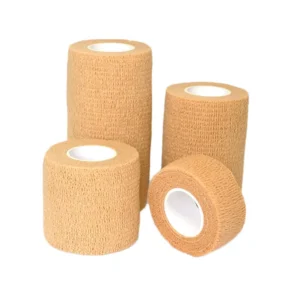 Non-Woven Self-Adhesive Elastic Finger Guard Sports Bandage Custom Striped Pattern Logo Accepted