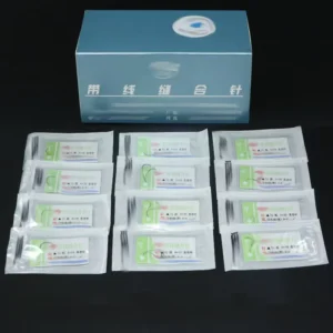 Non absorbable Nylon Skin Sutures With Round Needles Single needle Double needle Surgical Sutures Practice Sutures