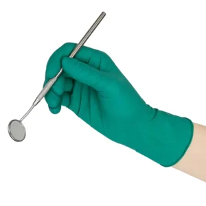 Non slip Nitrile Gloves Latex Free Medical Examination Waterproof Green Powder Free 4mil Disposable Gloves for Dental
