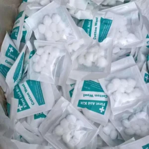 Non sterile Bleached Medical Cotton Ball Dental Cotton Ball Alcohol Disinfection Cotton Ball for Lab