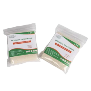 Non sterile Triangular Bandage Cotton 95x95x132cm with Safety Pins ISO