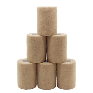 Non woven Cohesive Bandage Colored Wrap for Pet Horse Animal Use CE Certified Medical Grade Elastic Bandage Alleviates Pain