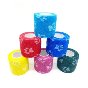 Non woven Elastic Self Adhesive Cohesive Bandage Vet Wrap Equine Veterinary for Horse Racing Protection