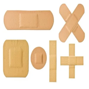 Non woven PE Elastic Fabric PU Non Woven Pad Waterproof Medical Plaster Bandage First Aid Plaster