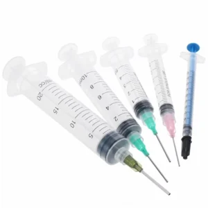 Nonmedical Disposable Plastic Needle Syringes 10ml Point Glue Feeding Syringes Industrial Screw Animal Syringes