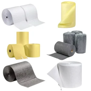 Nonwoven Car Cleaning Cloth Industrial Oil Absorbent Paper Roll Meltblown Rolls Flat General White Sorbent