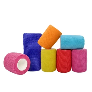 Nonwoven Cohesive Light Medical Sports Wrap High Compression Elastic Self Adhesive Bandage
