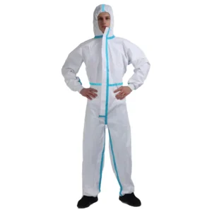 Nonwoven Coverall Workwear Waterproof Microporous Medic Ppe Type 5 6 Protective Coverall Medical 65Gsm Disposable Coveralls