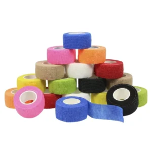Nonwoven Finger Care Self Adhesive Bandage Cute Printed Pattern Wrap Around Elastic Sports Finger Bandage