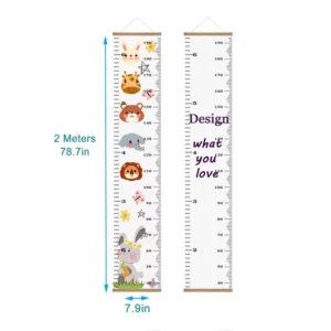 Nordic Children Kids Tape Measuring Growth Chart Wall Hanging Height Ruler