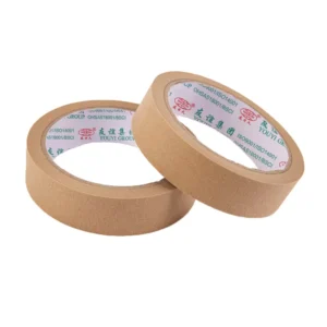 Normal Temperature Brown Color Decoration No Residue Easy Tear Crepe Paper Masking Tape