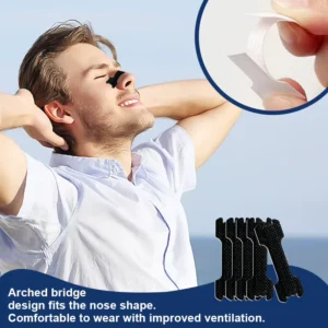 Nose Patch CE Certified Hypoallergenic Transparent Nose Strips Improved Nasal Breathing Sleep Aid Anti Snoring Strong