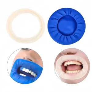 O Shape Disposable Natural Rubber Dental Rubber Dam Intraoral Cheek Retractor White Blue Manual Power Source Dentistry Mouth Gag