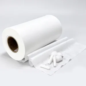 OCS Certified 30-40gsm Plain Organic Cotton Spunlace Nonwoven Fabric Hypoallergenic Tampon Top Sheet Raw Material