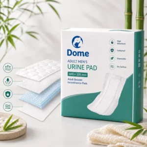 ODM Skin Friendly Sanitary Adult Booster Incontinence Pads High Absorbent Dry Surface Leak Proof Incontinent Pad