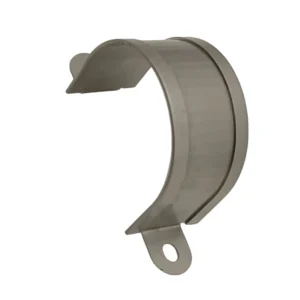 OEM 304 Stainless Steel Sheet Metal Fabrication Parts Laser Cut and Bent Pipe Strap Clamp Saddle Clips U shaped Bracket Holder