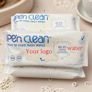 OEM All Natural Organic Bamboo Baby Wet Wipes Chemical Free for Babies and Entire Family Cleansing Wipes