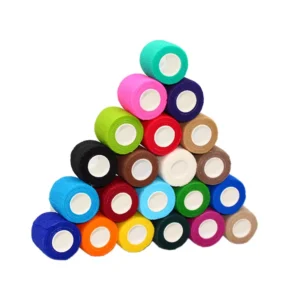 OEM Available Premium Self Stick Athletic Wrap Self Adhesive Highly Elastic Cohesive Bandage Wrap for Medical & Sports Use