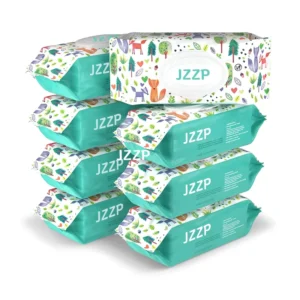 OEM Biodegradable Disposable Baby Cleaning Wet Wipes 80pcs Bamboo Water Facial Wet Wipes Toallita Humeda Para Bebe