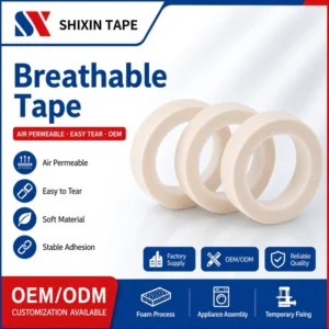 OEM Breathable Nonwoven Adhesive Tape for Surgical Drape and Medical Kit Converting