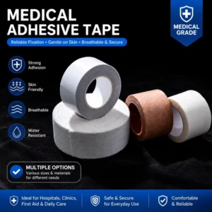 OEM Breathable Waterproof Latex Free Medical Tape Surgical Tape Bandage Roll for Hospital Wound Care