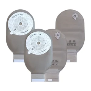 OEM CE Medical Consumables One Piece Ostomy Pouch Far Infrared Disinfecting Class I Stoma Colostomy Bag Hospital