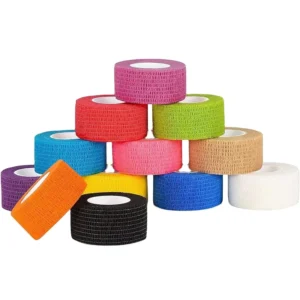 OEM Cohesive Medical Waterproof Non-woven Fabric Elastic Athletic Sports Bandages 2.5cmx4.5m CE Certified Latex Glue Class I