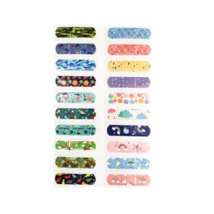 OEM Custom Cartoon Printed Band Aid Waterproof Breathable Kids Adhesive Wound Plaster CE Certified First Aid Bandage