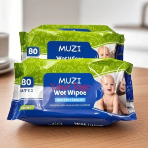 OEM Custom Logo Factory Water Baby Cleaning Wet Wipes Non Woven Fabric Baby Wipes Tissue Wipes for Baby