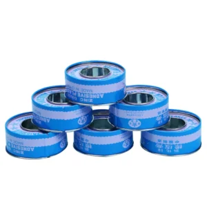 OEM Custom Medical Adhesive Breathable Zinc Oxide Surgical Tape Simple White Cotton Metal Customized Logo Surface Skin