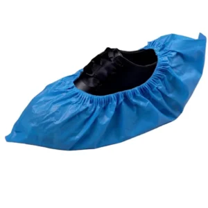OEM Custom Plastic CPE Disposable Medical Shoe Cover Blue Anti Slip Waterproof PE & CPE Materials