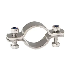 OEM Custom Stainless Steel Galvanized Steel Saddle U Clamp Bracket Bolt Clamp Structure PVC Pipe Aluminium Material Inch