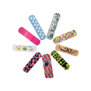 OEM Cute and Breathable 72*19mm PE Cartoon Wound Dressing Band Aid Wound Plaster