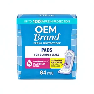 OEM Disposable Adult Incontinence Pads for Sensitive Skin with Leak Guard Soft Breathable Non Woven Fabric Plain Woven