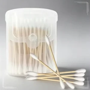 OEM Disposable Bamboo Pole Cotton Swabs Natural Soft Absorbent Cotton Tips for Ear Cleaning Daily Care