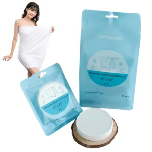 OEM Disposable Cotton Compressed Portable Travel Face Towel