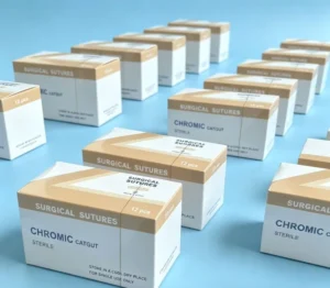 OEM Disposable Sterile Plain Chromic Catgut Sutures (CG) for Soft Tissue Wound Closure for General Dentistry Veterinary Surgery
