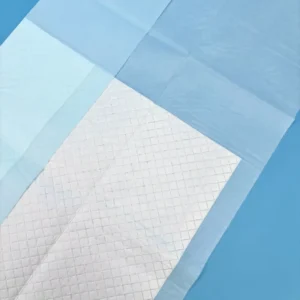 OEM Extra Large Adult Disposable Medical Incontinence Absorbent Bed Pad Hospital Blue Waterproof Bed Sheet