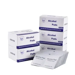 OEM Household Non Woven Sterile Alcohol Swab Prep Pads in Stock Used for Skin Disinfection and Sterilization