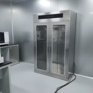 OEM Industrial SUS304 Stainless Steel Clothing Hat Disinfection Cabinet Ozone 10-50 Coverage for Food Factory Clean Rooms