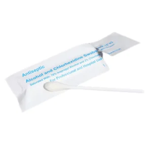 OEM Large head Alcohol Cotton Swab Sterile 70% Isopropyl Individually Wrapped Airtight Foil Packing CE ISO13485